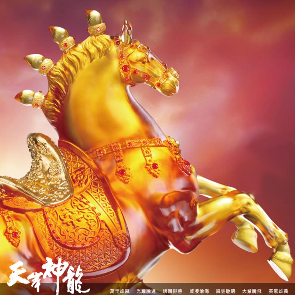 クリスタル　Running Horse Boundless Grandeur (Victory) - Crystal Horse Sculpture – JCY