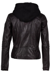 FLURA RF LEATHER JACKET