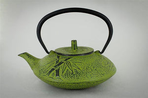 Moss Green Cast Iron Teapot