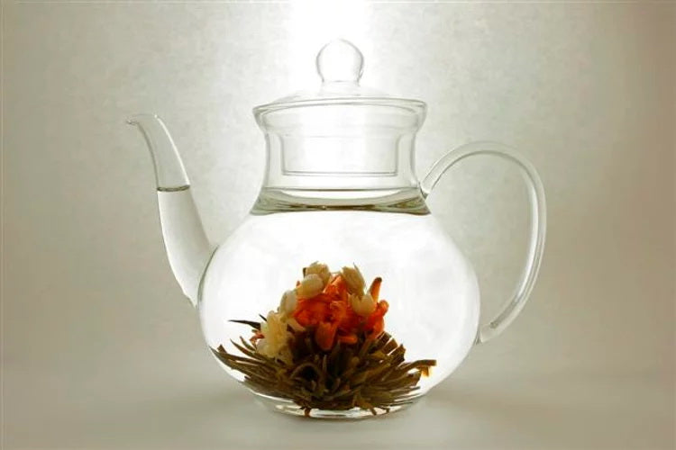 Pear Shaped Glass Teapot