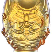 Crystal Feng Shui, Eight Auspicious Offerings, Pair of Golden Fish-Auspicious Clarity