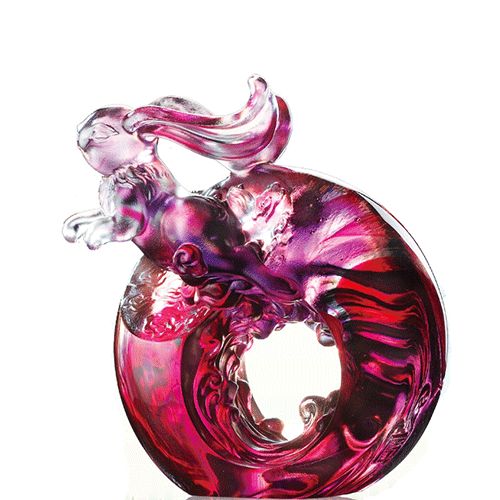 Crystal Rabbit Figurine, Victory Within Reach, Flying High