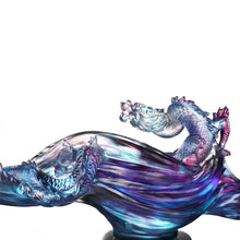 Crystal Treasure Vase, Feng Shui, Dragon of Water Element, Dragon Rising Baoping