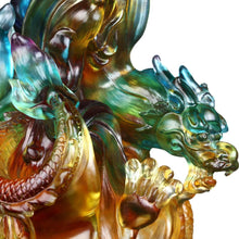 Crystal Treasure Vase, Feng Shui, Dragon of Fire Element, Fiery Illumination Baoping