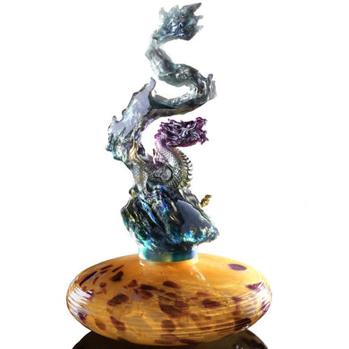 Crystal Treasure Vase, Feng Shui, Dragon of Earth Element, Dragon Rising Baoping