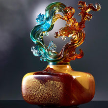 Crystal Treasure Vase, Feng Shui, Dragon of Metal Element, Ethereal Chime Baoping