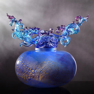 Crystal Treasure Vase, Feng Shui, Dragon of Wood Element, Eternal Peace Baoping