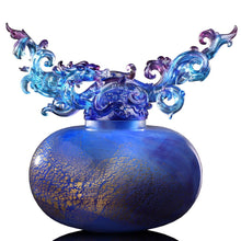 Crystal Treasure Vase, Feng Shui, Dragon of Wood Element, Eternal Peace Baoping