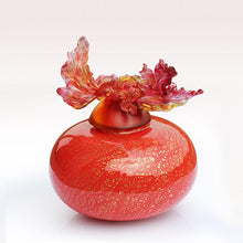 Crystal Treasure Vase, Goldfish, A Vase of Riches-Golden Jade Joy