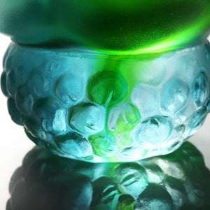 Crystal Bowl, Paperclip Holder, Desk Decor, Peas symbolizes Fortune, Propitious Abundance