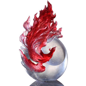 Crystal Mythical Creature, Phoenix, Guardian, Vermilion Bird of the South-Dance of the Phoenix