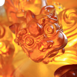Crystal Dragon Lion, Auspicious Suan Ni, A Dance for Two