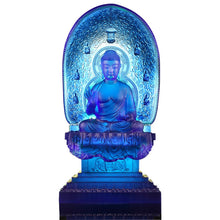 Crystal Buddha, Medicine Buddha, Healing Buddha, Blue Medicine Liuli Buddha