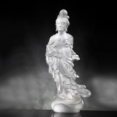 Crystal Buddha, Guanyin, Light Exists Because of Love-Joyous World