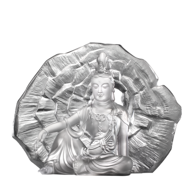 Crystal Buddha, Guanyin, Light Exists Because of Love-Wondrous Illumination