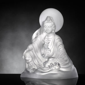 Crystal Buddha, Guanyin, Light Exists Because of Love-State of Enlightenment