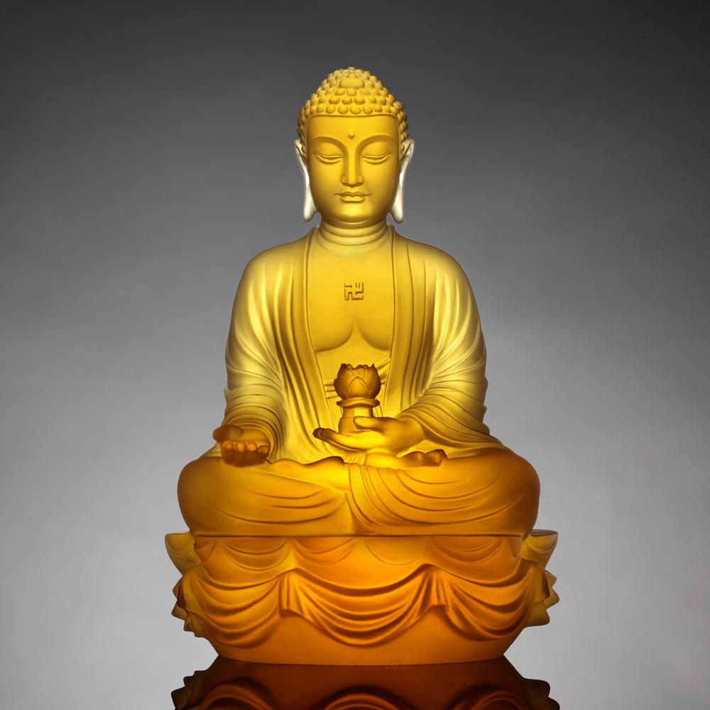 Crystal Buddha, Amitabha Buddha, Present Mindfulness