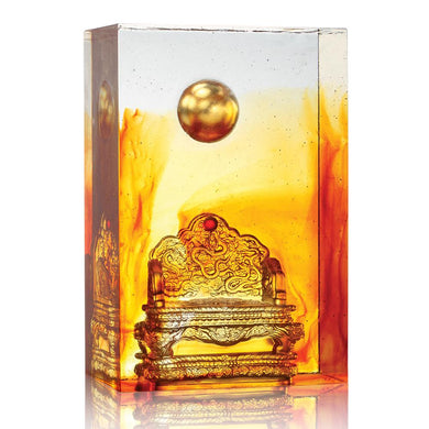 Crystal Dragon Throne, Chinese Emperor Seat of Authority, The Sun, The Moon