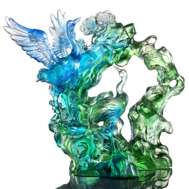 Crystal Bird, Crane, Infinite Eternity