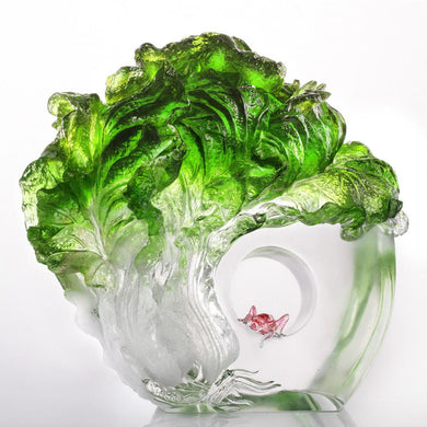Crystal Cabbage, Kitchen Decor, Great Luck, Great Yield