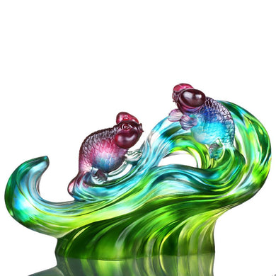 Gold Fish Figurine (Enjoyment) - Echo of Joy