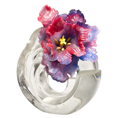 Collector Edition-Crystal Flower, Tulip, A Chinese Liuli Flower, Sunny Day