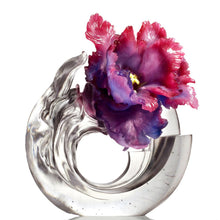 Collector Edition-Crystal Flower, Tulip, A Chinese Liuli Flower, Sunny Day