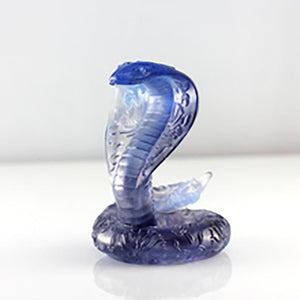 Opulence Invites Sun and Moon (Prosperity) - Crystal Cobra Snake Figurines