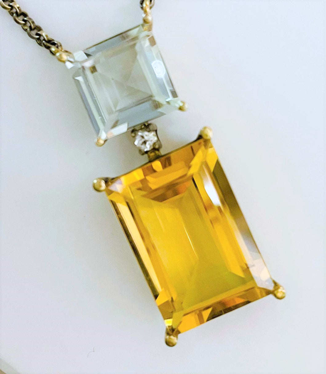 Citrine and Amethyst Necklace