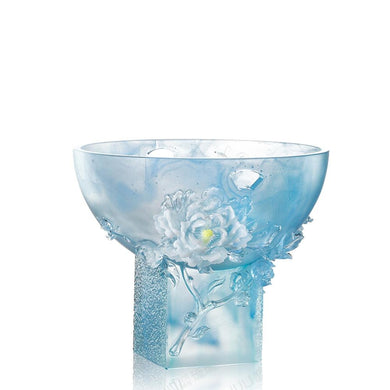 Crystal Floral Vase, Peach Blossom, Embodiment of Beauty-Lush Peach Blossom