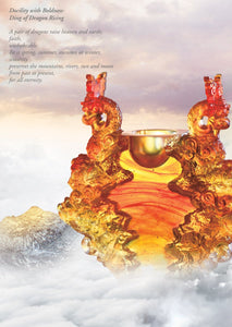 Crystal Vessel, Chinese Ding, Docility with Boldness-Ding of Dragon Rising