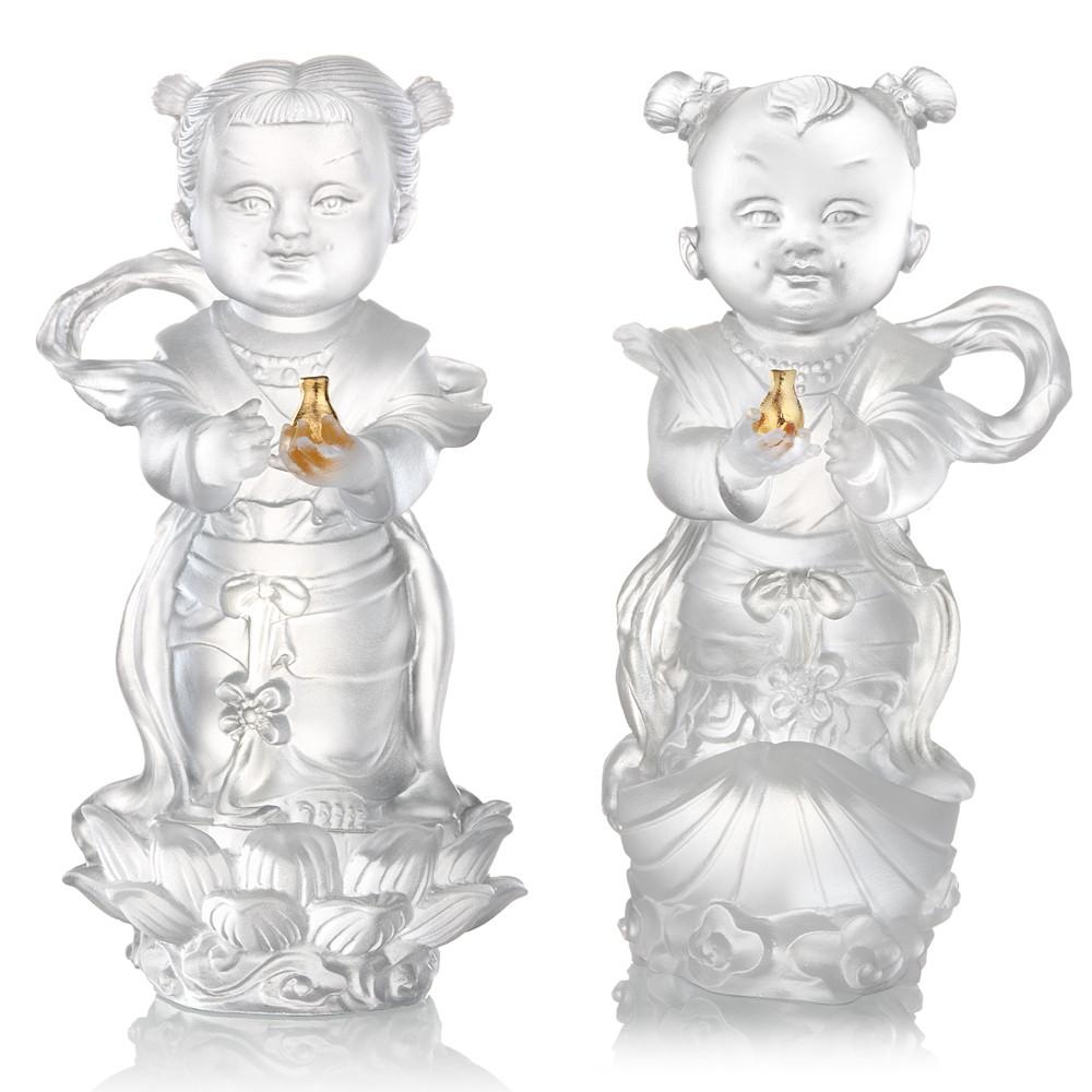 Crystal Doll, Doll of Fortune & Pearl-Baby Fortune & Baby Pearl (Set of 2)