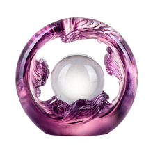 Crystal Feng Shui Art Symbolizing water and the constant flow of riches