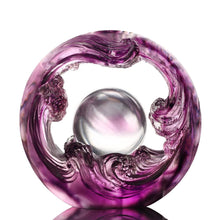 Crystal Feng Shui Art Symbolizing water and the constant flow of riches