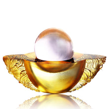 Crystal Paperweight, Feng Shui, As The Good World Turns-Kindness Turns This Good World