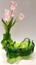 Green Envy: Lotus Leaf Flower Figurine